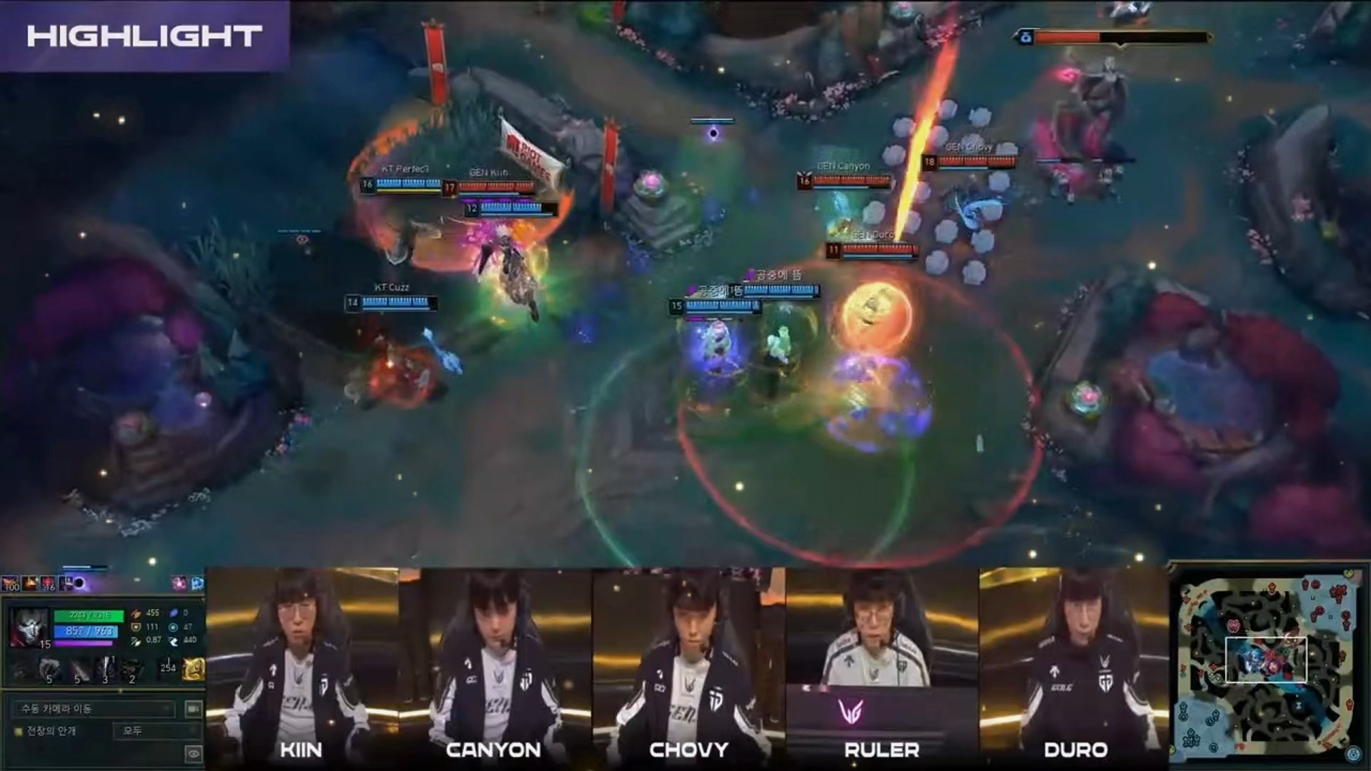 FLY力克KT，Canyon关键团战开团秒人鏖战多局2025世界赛，点燃全场激情